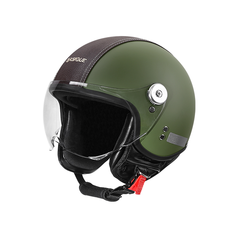 Vintage Open Face Retro Helmet - Casque de moto vintage 3/4 ouvert
