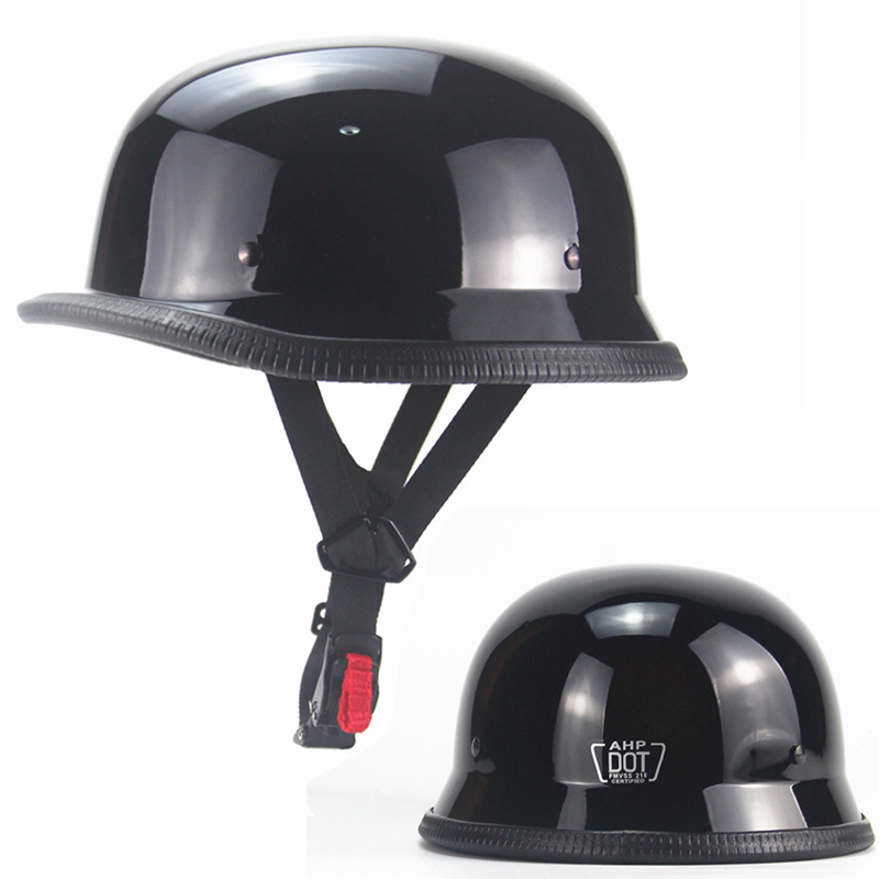 Vintage Open Face Retro Helmet - Casque de moto Cruiser Vintage casque