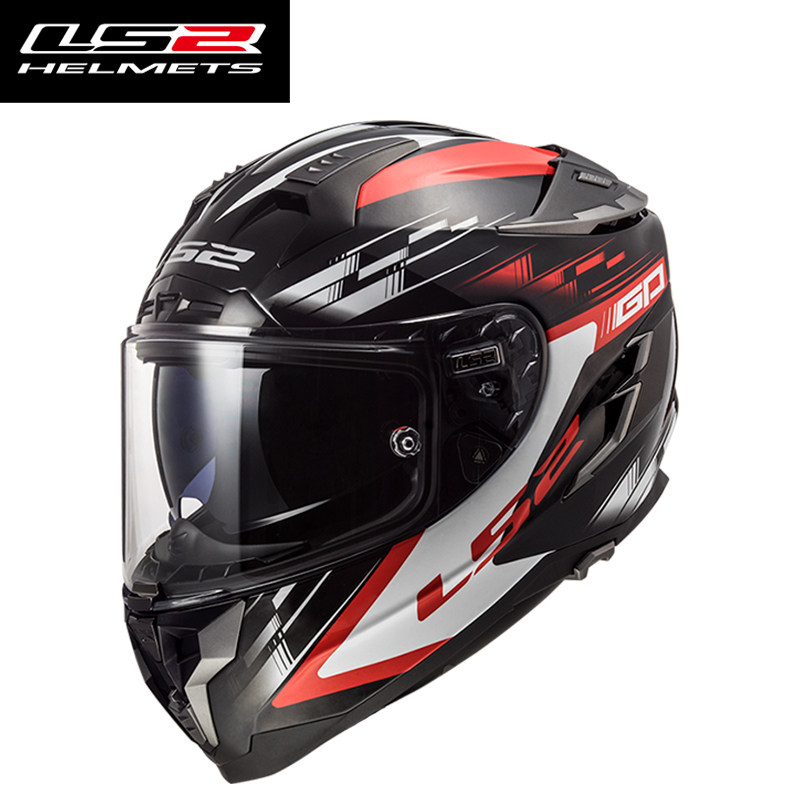 Dual Visor Motorcycle Racing Helmet - Casque intégral LS2 Challenger FF327 FF800,