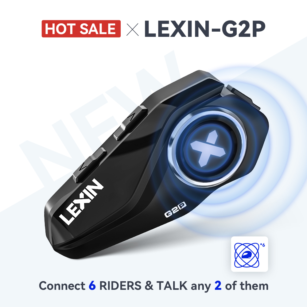 Full Face Motorcycle Helmet With Bluetooth - Lexin G2P casque d'interphone moto casques