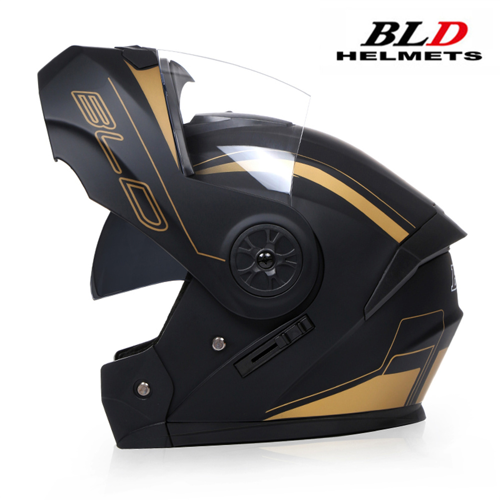 Modular Flip Up Motorcycle Helmet Dot Approved - Casque intégral personnalisé rabattable pour Motocross,