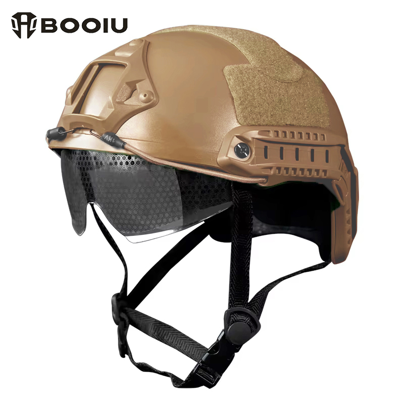 Riding Gear - BOOIU-Casque Fast laissée Airsoft avec lunettes,