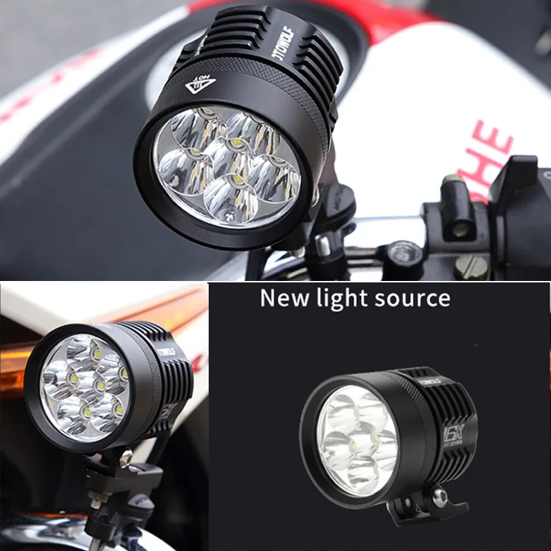 Phare de moto à LED bicolore,  - Universal Motorcycle Led Headlight Projector avis et prix