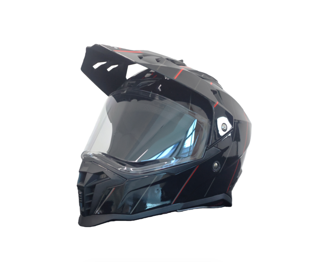 Nouveau casque de moto de cour - Dual Visor Motorcycle Racing Helmet avis et prix
