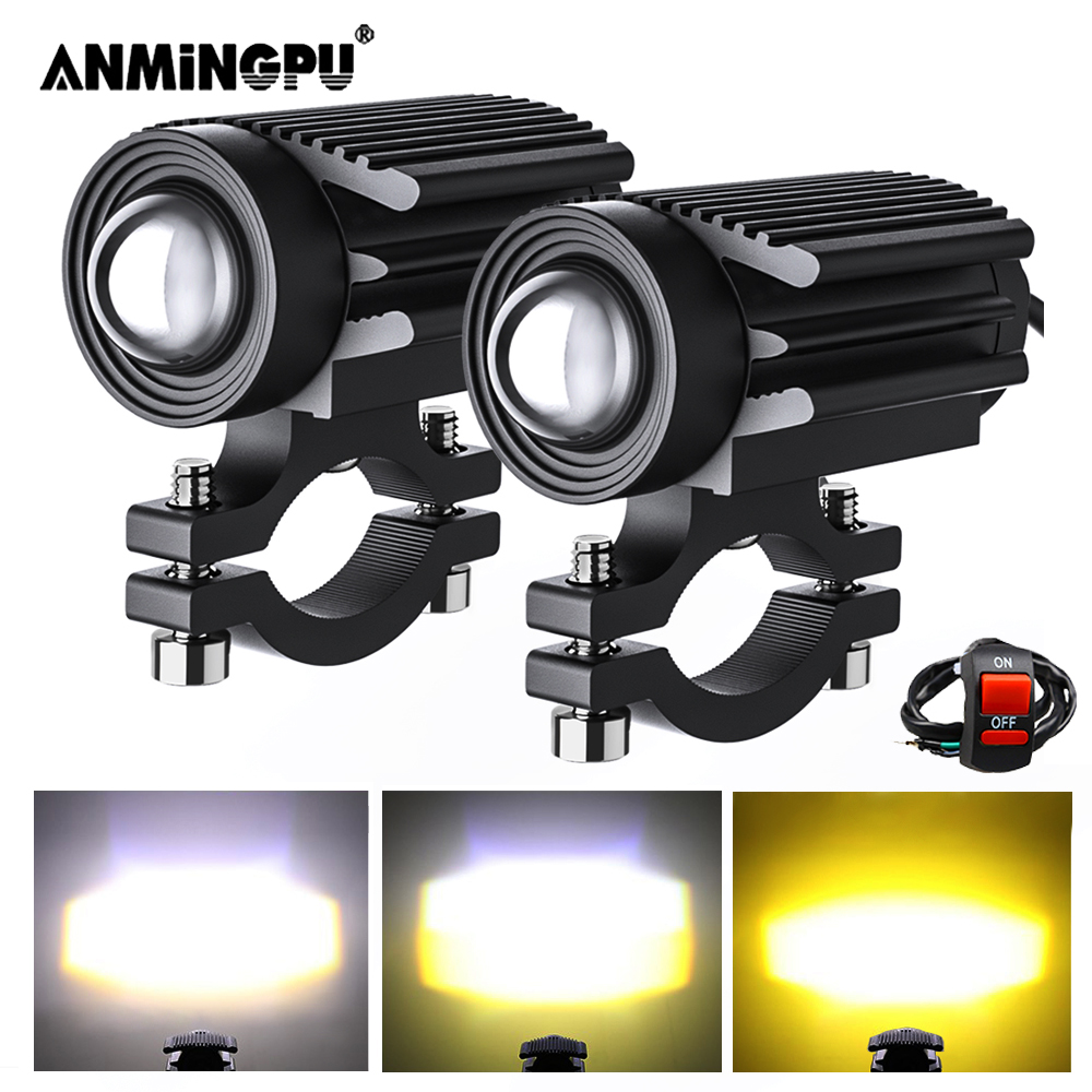 Lumière LED pour moto, accesso - Universal Motorcycle Led Headlight Projector avis et prix
