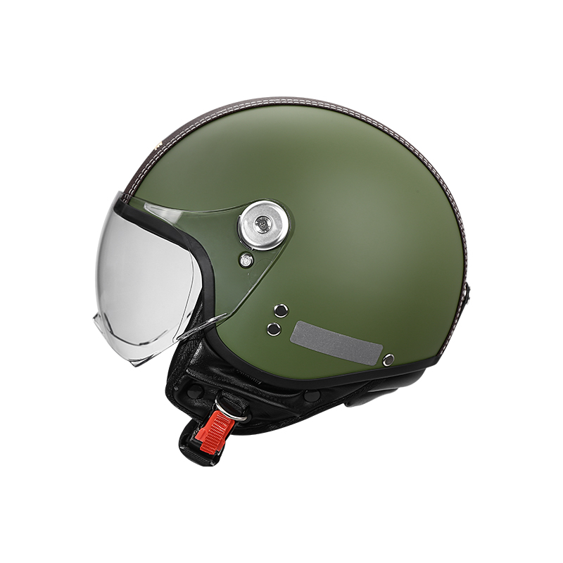Casque de moto vintage 3/4 ouv - Vintage Open Face Retro Helmet avis et prix