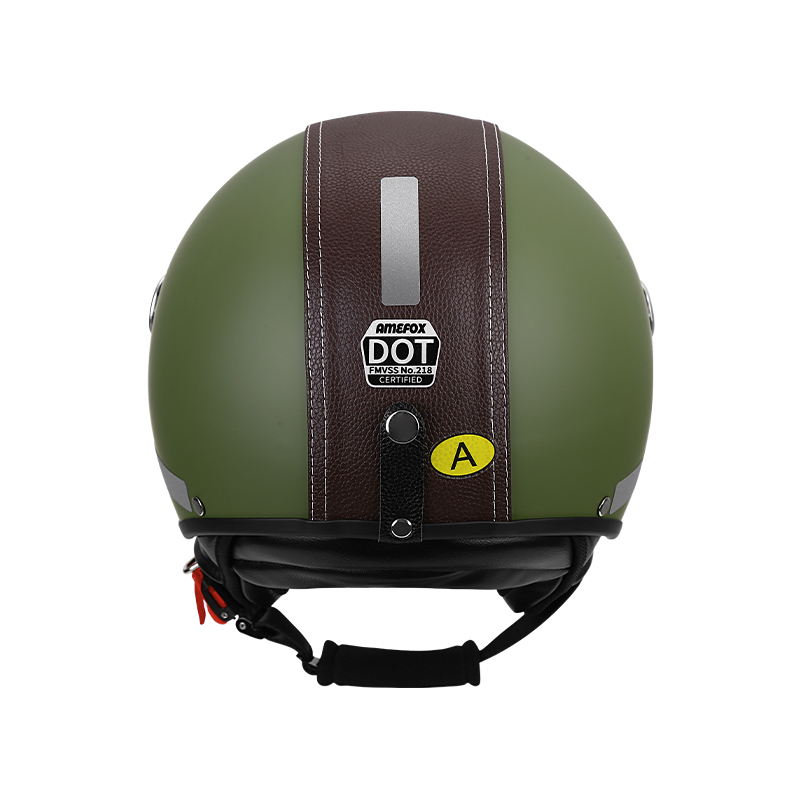 Casque de moto vintage 3/4 ouv - Vintage Open Face Retro Helmet avis et prix