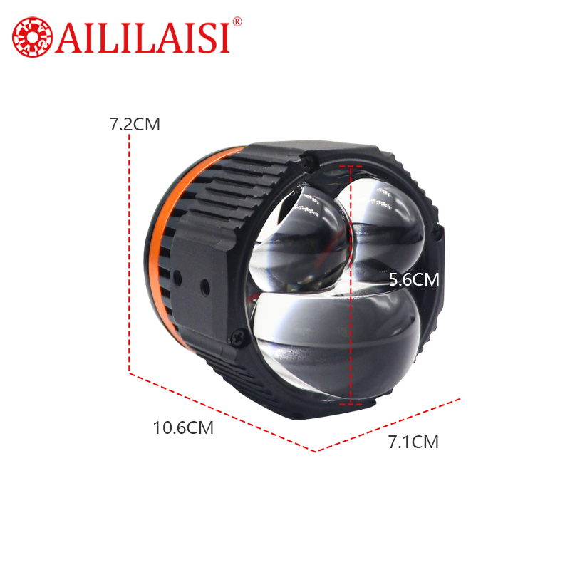 Double objectif Direct double  - Universal Motorcycle Led Headlight Projector avis et prix