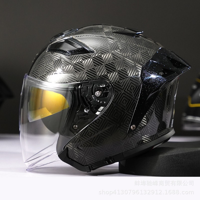 Casque de moto en fibre de car - Carbon Fiber Lightweight Motorcycle Helmet avis et prix