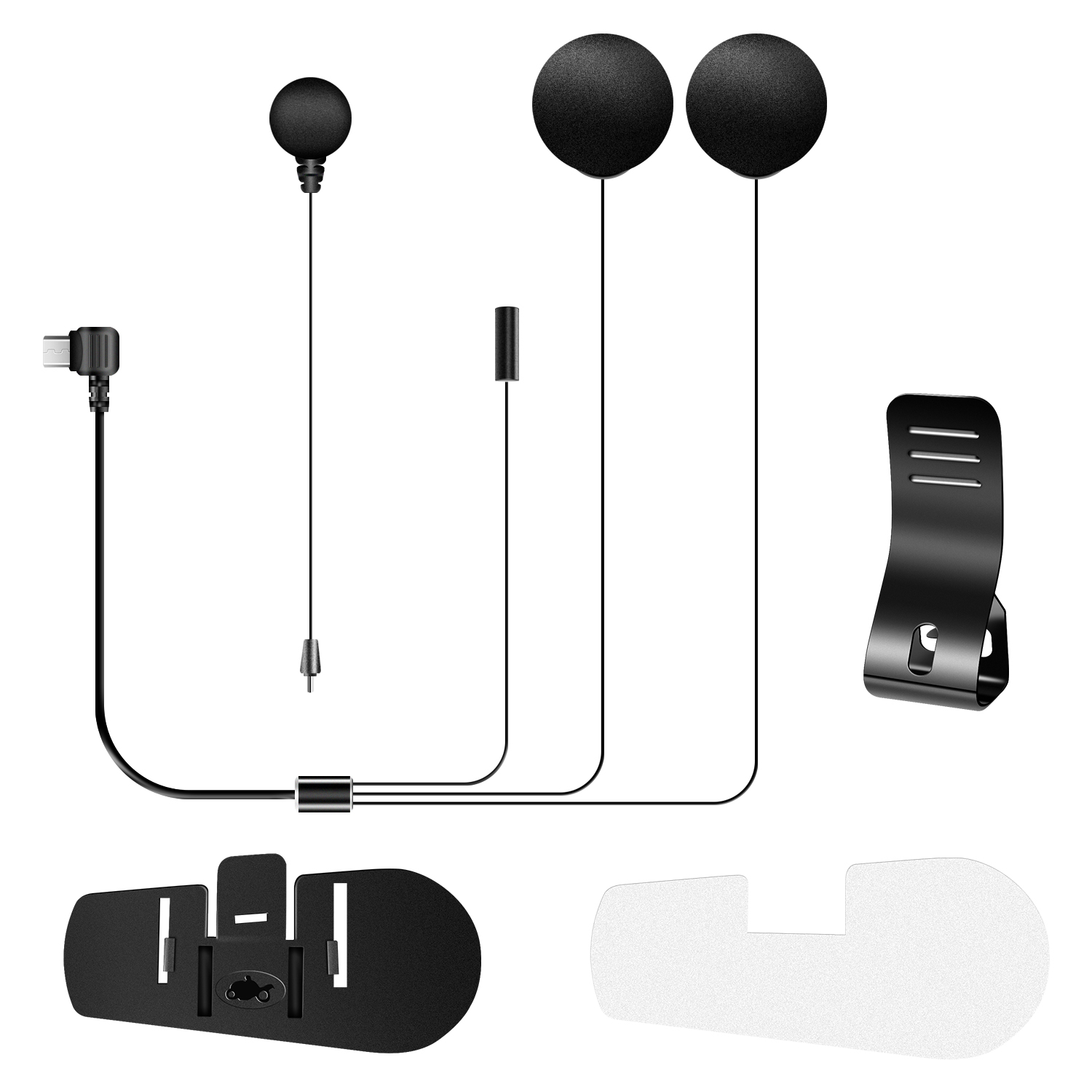 Microphone, haut-parleur et éc - Universal Motorcycle Helmet Intercom Headset avis et prix