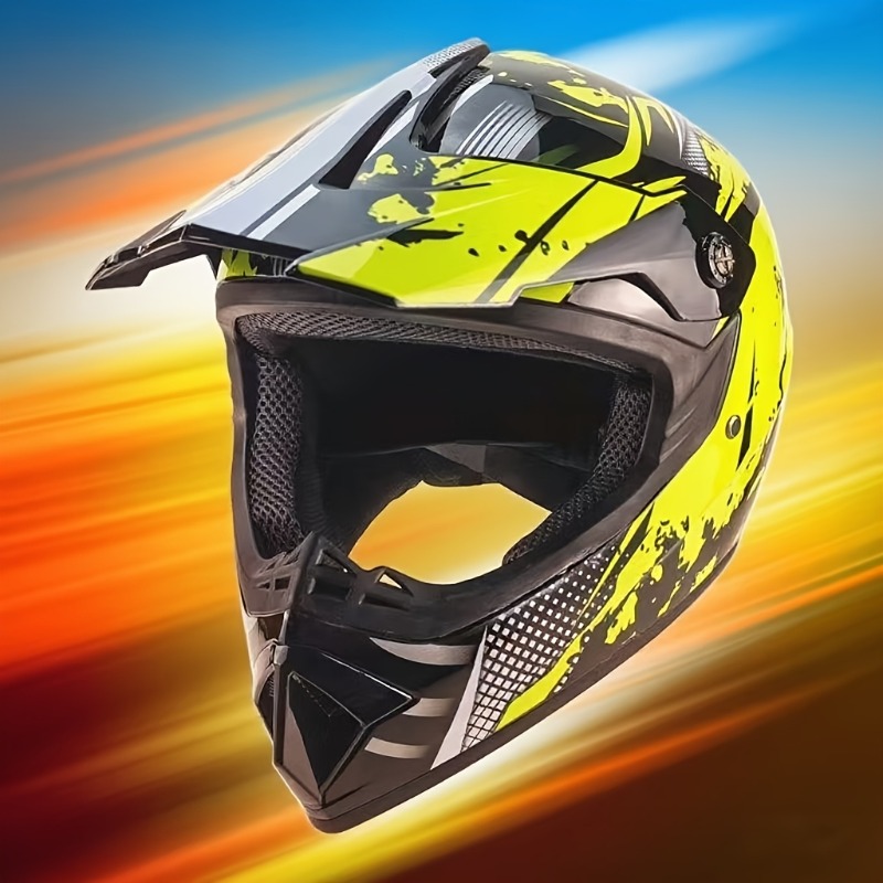 Ensemble de casque de motocros - Off Road Motocross Helmet Goggles Set avis et prix
