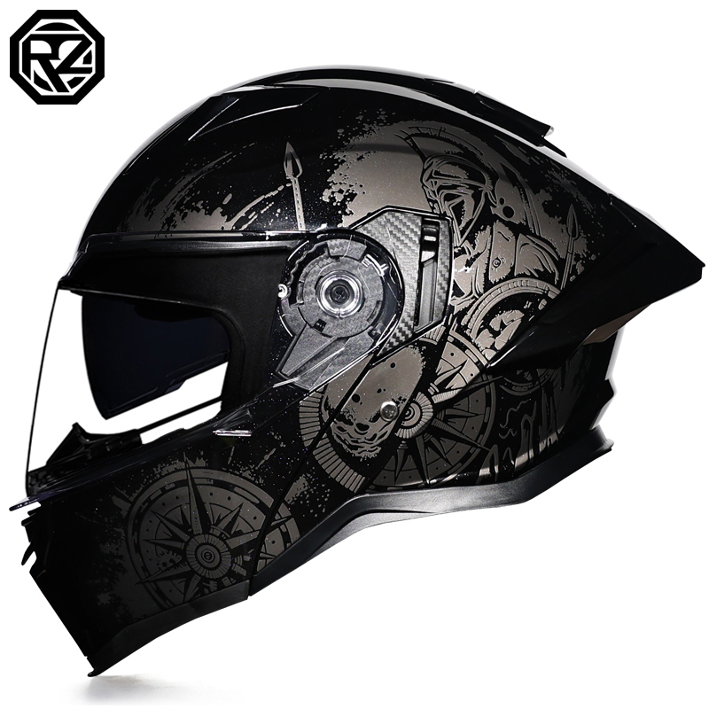 Casque de moto modulable ORZ-9 - Modular Flip Up Motorcycle Helmet Dot Approved avis et prix