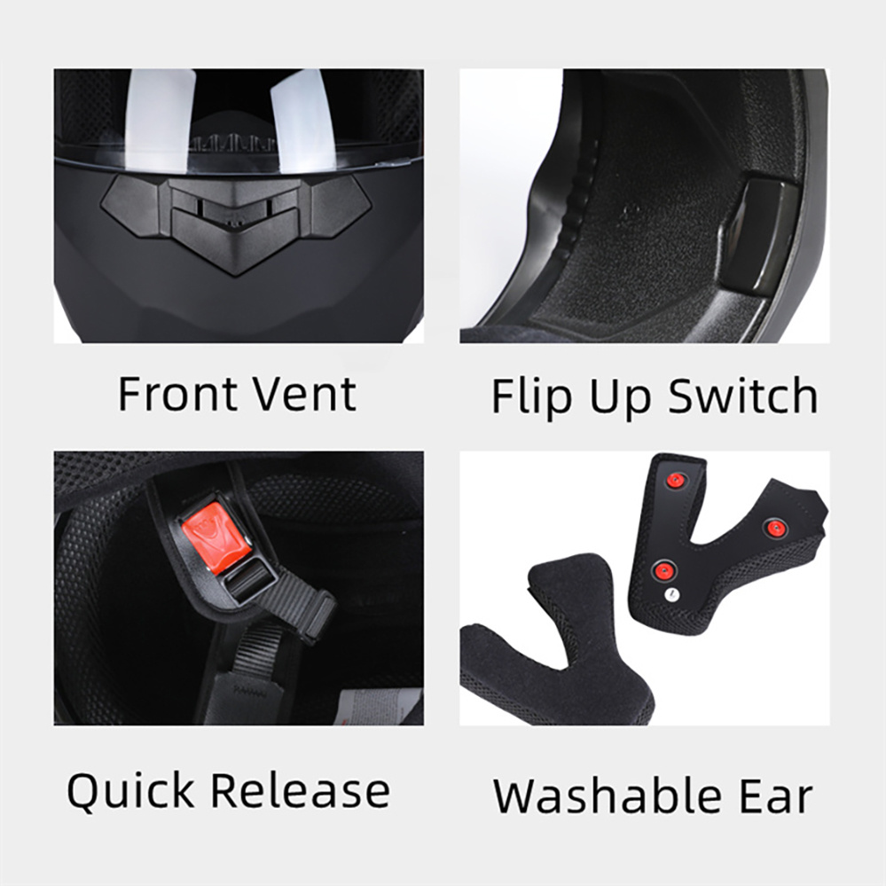 Casque de moto modulaire, lent - Motorcycle Helmet Inner Sun Visor Lens avis et prix