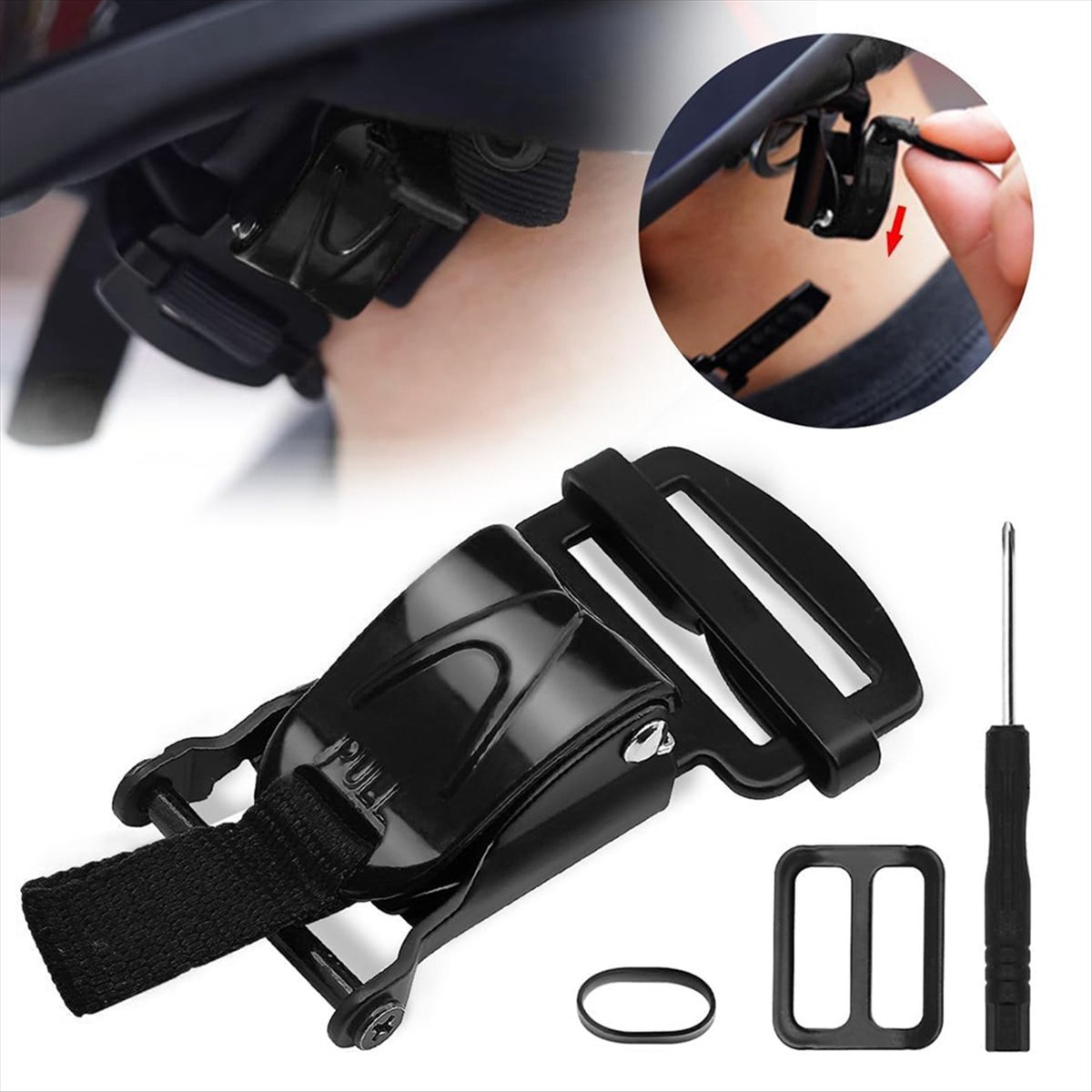 Kit de remplacement de boucle  - Quick Release Buckle Motorcycle Helmet avis et prix
