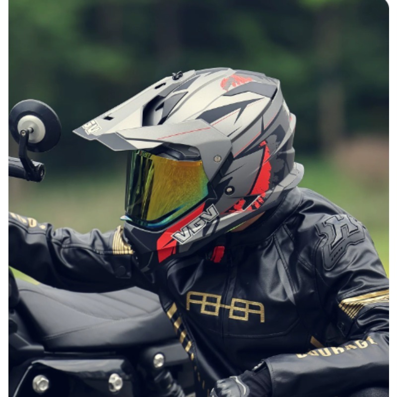 Casque de moto VGV Motocross c - Full Face Motorcycle Helmet With Bluetooth avis et prix