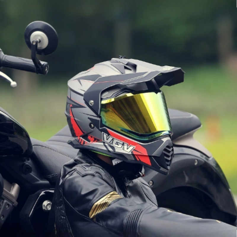 Casque de moto VGV Motocross c - Full Face Motorcycle Helmet With Bluetooth avis et prix