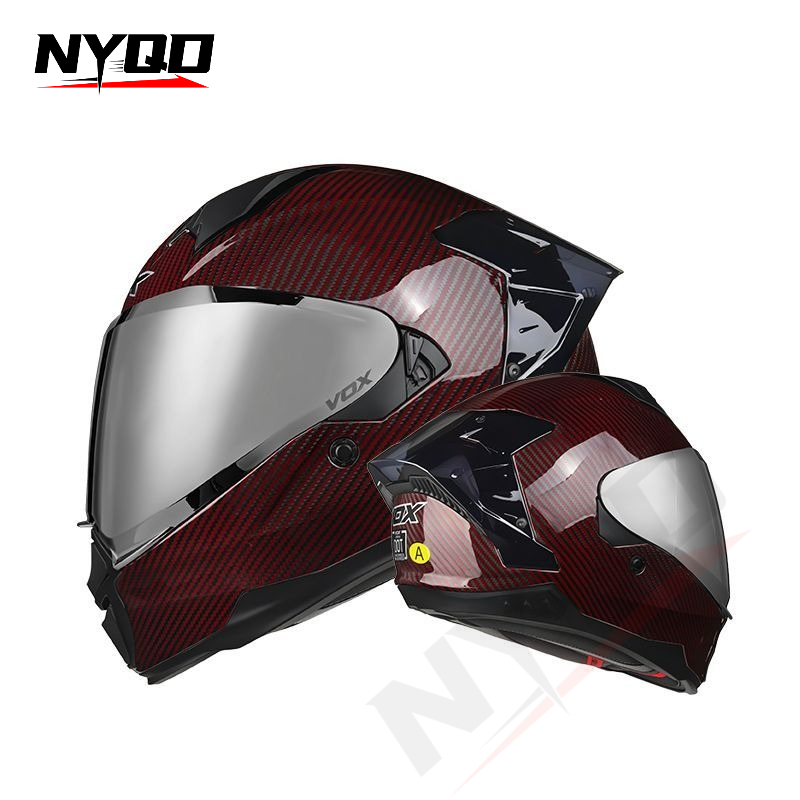 Casque de moto intégral en fib - Dual Visor Motorcycle Racing Helmet avis et prix