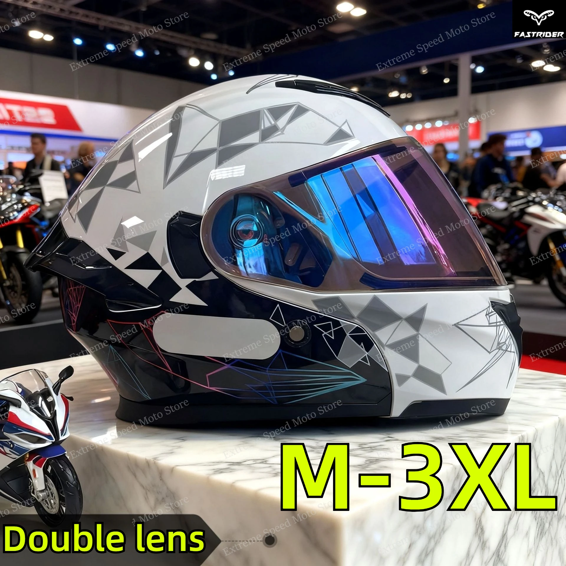 Casque de moto modulaire certi - Dual Visor Motorcycle Racing Helmet avis et prix