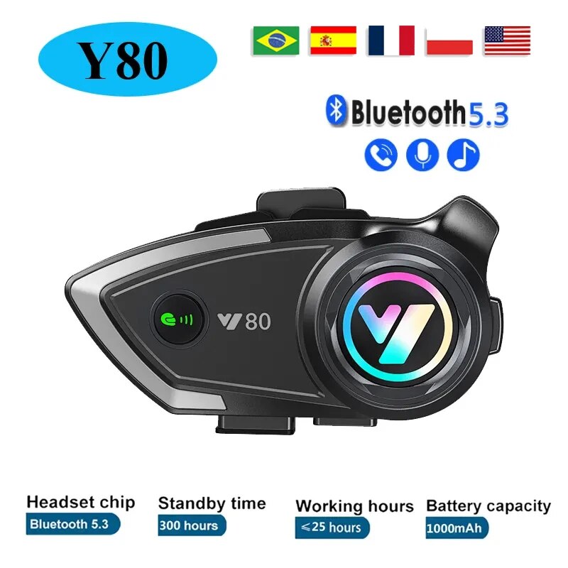 Y80 Moto Casque Bluetooth Casq - Full Face Motorcycle Helmet With Bluetooth avis et prix