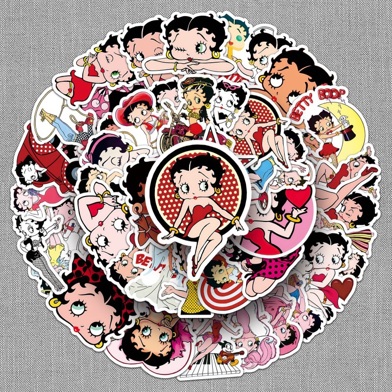 Autocollants Betty Boop 50 piè - Atv Parts avis et prix