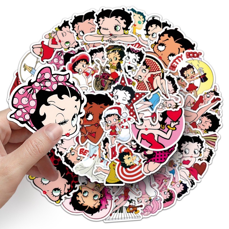 Autocollants Betty Boop 50 piè - Atv Parts avis et prix