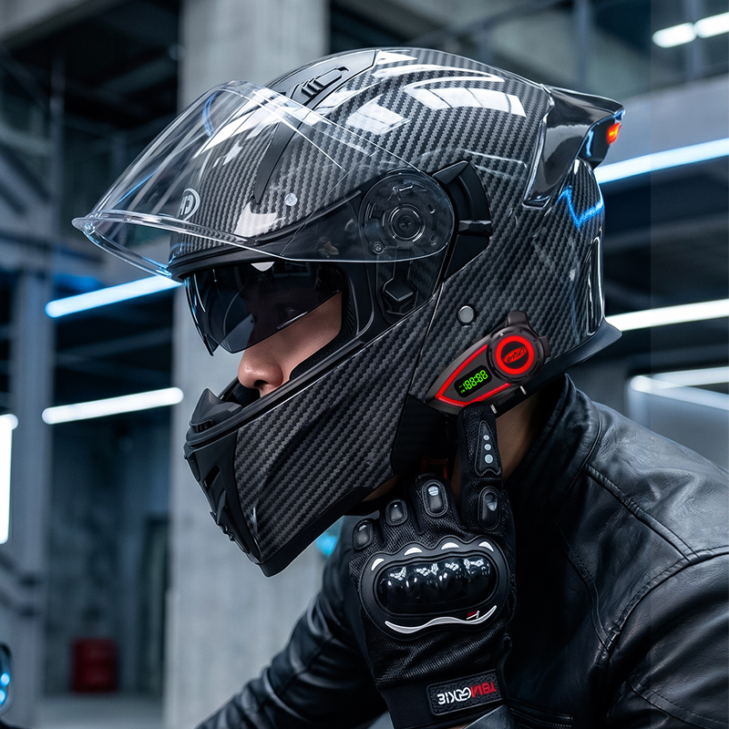 Casques de moto en matériau AB - Modular Flip Up Motorcycle Helmet Dot Approved avis et prix